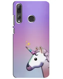 Чехол для Huawei P Smart Plus 2019 с картинкой «Единорог градиент»