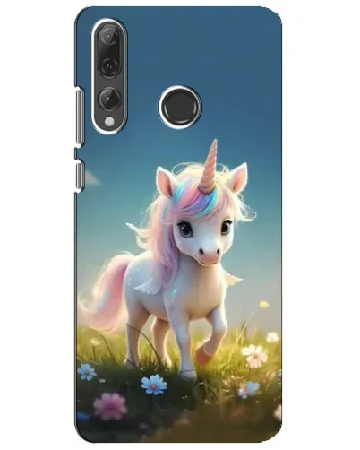 Чехол для Huawei P Smart Plus 2019 с картинкой «Единорог на поляне»