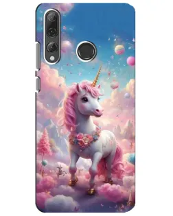 Чехол для Huawei P Smart Plus 2019 с картинкой «Единорог среди облаков»