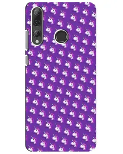 Чехол для Huawei P Smart Plus 2019 с картинкой «Единороги на фиолетовом»