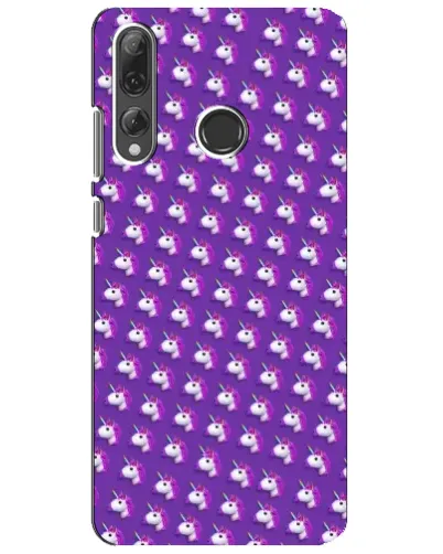 Чехол для Huawei P Smart Plus 2019 с картинкой «Единороги на фиолетовом»