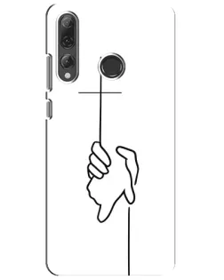 Чехол для Huawei P Smart Plus 2019 с картинкой «Рука держит» Чехол для Huawei P Smart Plus 2019 с картинкой «Рука держит»