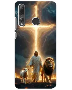 Чехол для Huawei P Smart Plus 2019 с картинкой «Лев Иуды и Свет» Чехол для Huawei P Smart Plus 2019 с картинкой «Лев Иуды и Свет»