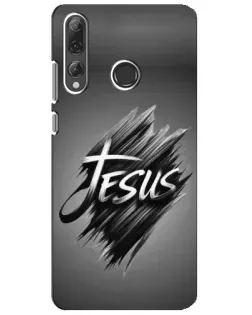 Чехол для Huawei P Smart Plus 2019 с картинкой «Надпись Jesus Graffiti»