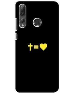 Чехол для Huawei P Smart Plus 2019 с картинкой «Сердце и Крест»