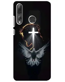 Чехол для Huawei P Smart Plus 2019 с картинкой «Голубь и Свет»
