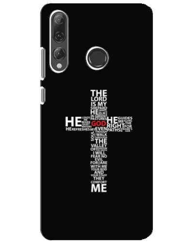 Чохол для Huawei P Smart Plus 2019 з картинкою «Текстовий хрест» Чохол для Huawei P Smart Plus 2019 з картинкою «Текстовий хрест»