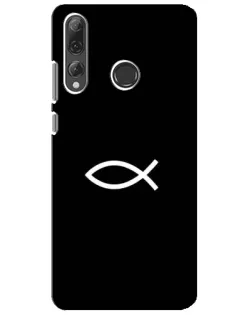 Чехол для Huawei P Smart Plus 2019 с картинкой «Символ рыбы Jesus»
