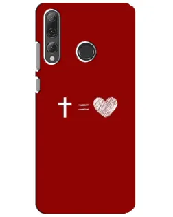 Чехол для Huawei P Smart Plus 2019 с картинкой «Уравнение любви»