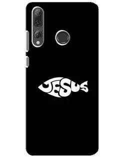 Чехол для Huawei P Smart Plus 2019 с картинкой «Рыба Jesus»