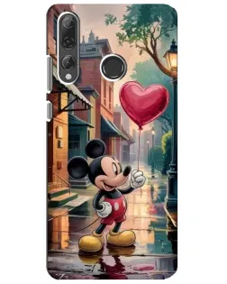 Чехол для Huawei P Smart Plus 2019 с картинкой «Микки и шарик-сердце»