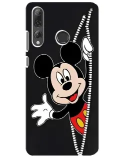 Чехол для Huawei P Smart Plus 2019 с картинкой «Микки раздвигает стены»