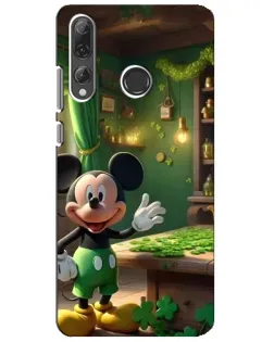 Чехол для Huawei P Smart Plus 2019 с картинкой «Микки в мастерской»