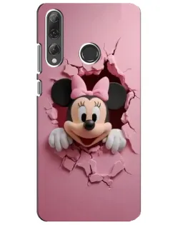 Чехол для Huawei P Smart Plus 2019 с картинкой «Минни сквозь стену»