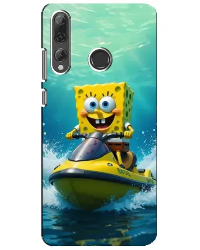 Чехол для Huawei P Smart Plus 2019 с картинкой «Спанч Боб на гидроцикле» Чехол для Huawei P Smart Plus 2019 с картинкой «Спанч Боб на гидроцикле»