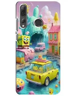 Чехол для Huawei P Smart Plus 2019 с картинкой «Монстр-трак приключения»