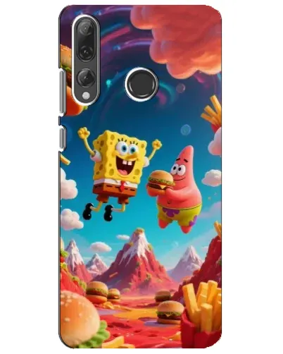 Чехол для Huawei P Smart Plus 2019 с картинкой «Космический фастфуд» Чехол для Huawei P Smart Plus 2019 с картинкой «Космический фастфуд»