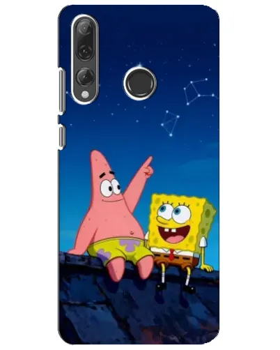 Чехол для Huawei P Smart Plus 2019 с картинкой «Губка Боб и Патрик ночью» Чехол для Huawei P Smart Plus 2019 с картинкой «Губка Боб и Патрик ночью»