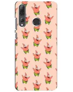 Чехол для Huawei P Smart Plus 2019 с картинкой «Патрик Стар паттерн»