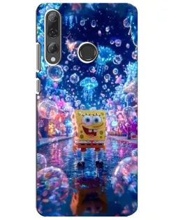 Чехол для Huawei P Smart Plus 2019 с картинкой «Неоновый океан»