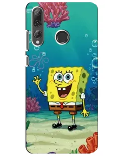 Чехол для Huawei P Smart Plus 2019 с картинкой «Подводный привет»
