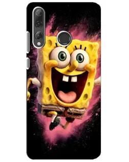 Чехол для Huawei P Smart Plus 2019 с картинкой «Взрывной Спанч Боб»