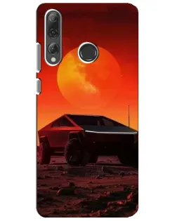 Чехол для Huawei P Smart Plus 2019 с картинкой «Cybertruck на Марсе»
