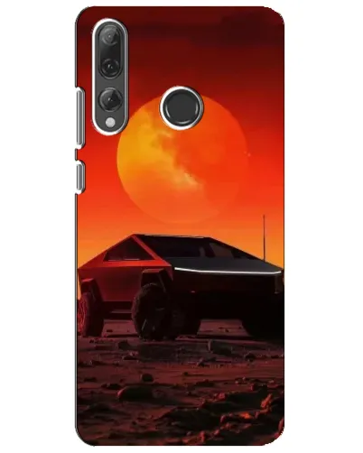 Чехол для Huawei P Smart Plus 2019 с картинкой «Cybertruck на Марсе»