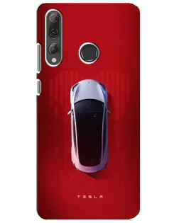 Чехол для Huawei P Smart Plus 2019 с картинкой «Tesla Top View»