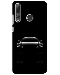 Чехол для Huawei P Smart Plus 2019 с картинкой «Силуэт Tesla Night»