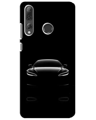 Чехол для Huawei P Smart Plus 2019 с картинкой «Силуэт Tesla Night»