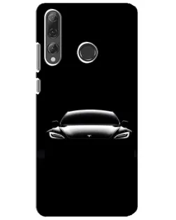 Чехол для Huawei P Smart Plus 2019 с картинкой «Фары Tesla Night»