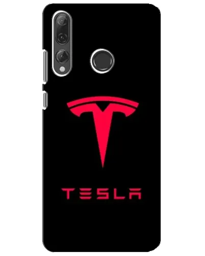 Чехол для Huawei P Smart Plus 2019 с картинкой «Tesla Red Logo»