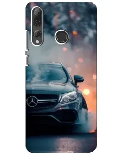 Чехол для Huawei P Smart Plus 2019 с картинкой «Mercedes — ночной город»