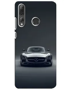 Чехол для Huawei P Smart Plus 2019 с картинкой «Mercedes на черном»