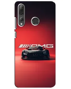Чехол для Huawei P Smart Plus 2019 с картинкой «Mercedes AMG — красная линия»