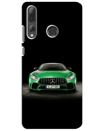 Чехол для Huawei P Smart Plus 2019 с картинкой «Mercedes — неоновый лого» Чехол для Huawei P Smart Plus 2019 с картинкой «Mercedes — неоновый лого»