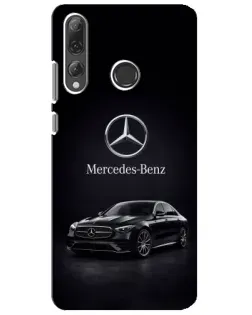 Чехол для Huawei P Smart Plus 2019 с картинкой «Mercedes — решетка радиатора»