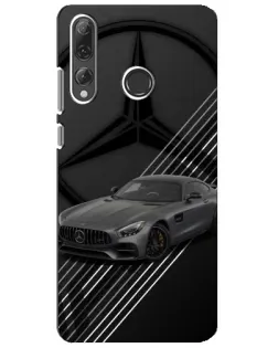 Чехол для Huawei P Smart Plus 2019 с картинкой «Mercedes AMG — графика»