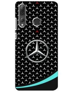Чехол для Huawei P Smart Plus 2019 с картинкой «Mercedes — бирюзовый акцент»