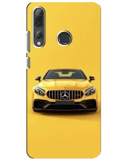 Чехол для Huawei P Smart Plus 2019 с картинкой «Желтый Mercedes GT»
