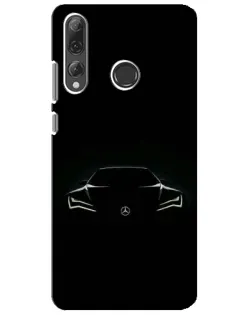 Чехол для Huawei P Smart Plus 2019 с картинкой «Mercedes — силуэт авто» Чехол для Huawei P Smart Plus 2019 с картинкой «Mercedes — силуэт авто»
