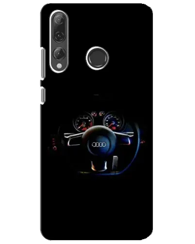 Чехол для Huawei P Smart Plus 2019 с картинкой «Салон Audi — руль»