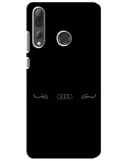 Чехол для Huawei P Smart Plus 2019 с картинкой «Audi — световой подпись»