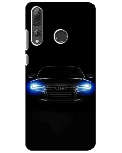 Чехол для Huawei P Smart Plus 2019 с картинкой «Audi в неоне»