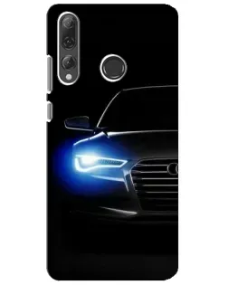 Чехол для Huawei P Smart Plus 2019 с картинкой «Неоновый взгляд Audi» Чехол для Huawei P Smart Plus 2019 с картинкой «Неоновый взгляд Audi»
