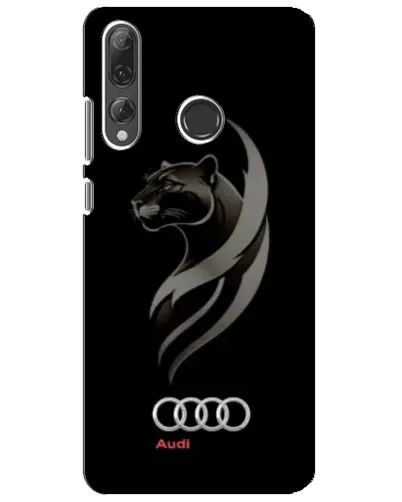 Чехол для Huawei P Smart Plus 2019 с картинкой «Графика — пантера и Audi»