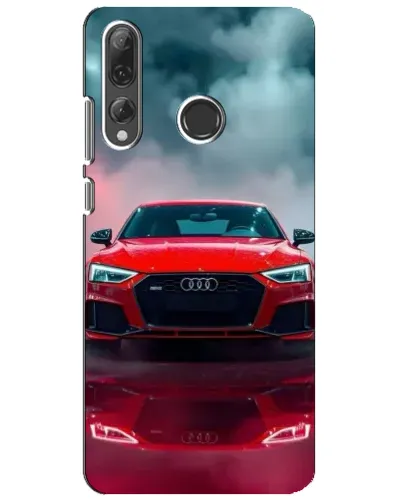 Чехол для Huawei P Smart Plus 2019 с картинкой «Audi RS — красный стиль»