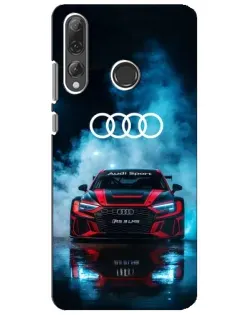 Чехол для Huawei P Smart Plus 2019 с картинкой «Audi Sport — неон» Чехол для Huawei P Smart Plus 2019 с картинкой «Audi Sport — неон»