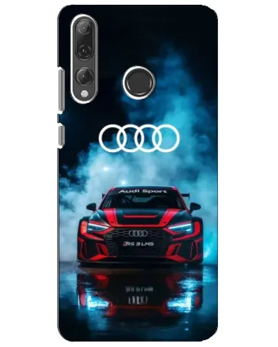 Чехол для Huawei P Smart Plus 2019 с картинкой «Audi Sport — неон»